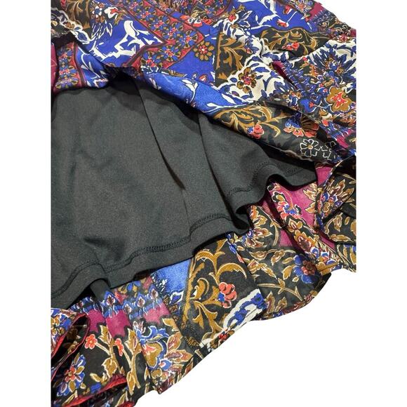 Julia Jordan Dress Multicolored Midi Size 8 Tiered NWT - Picture 7 of 14